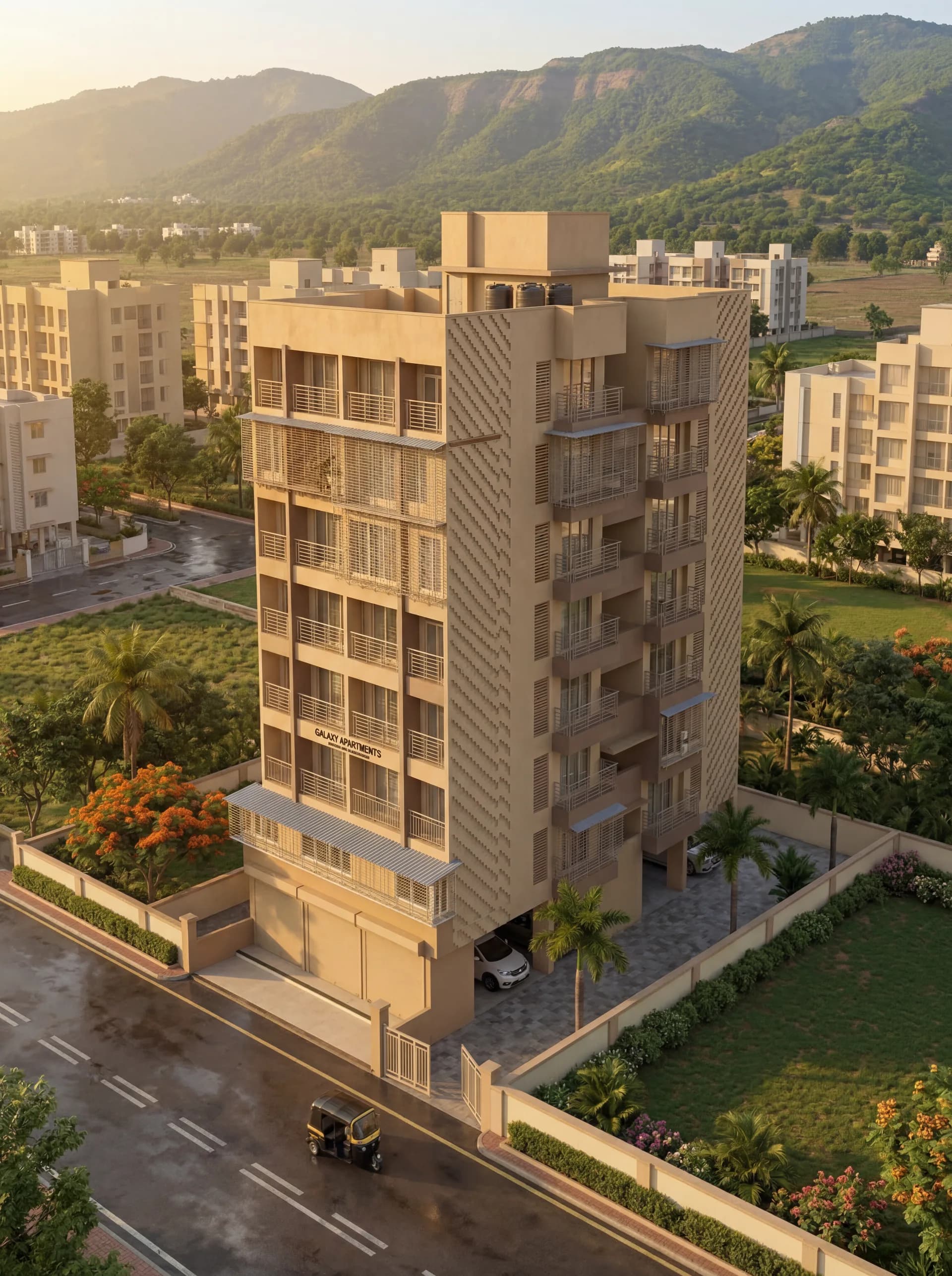Galaxy Apartments render, view 2